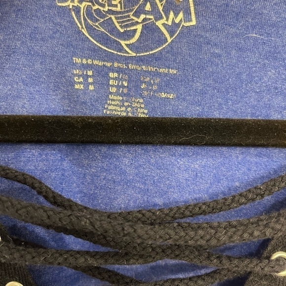 2/40$SPACE jam vintage bleu sleeveless top size medium - Picture 5 of 8